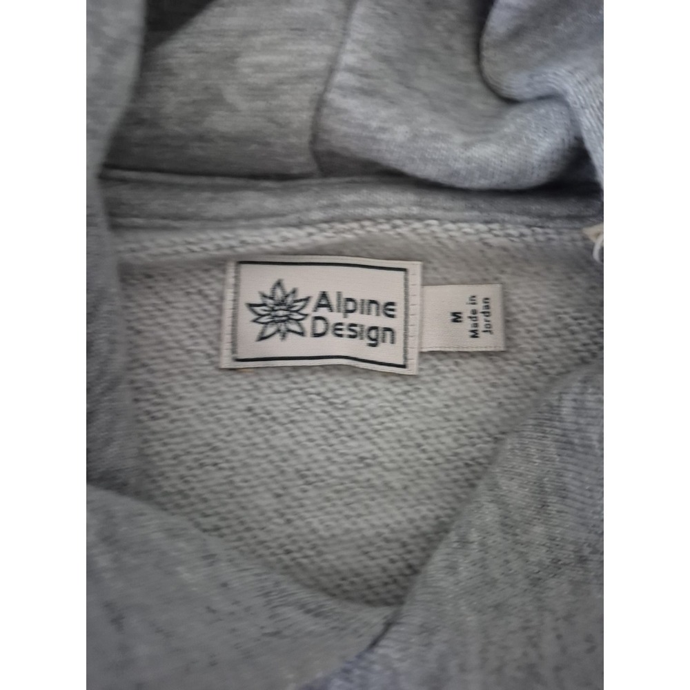 Alpine Design Hoodie Womens Medium Gray AD Hike Fleece Long Sleeve Pullover NEW - Picture 4 of 10
